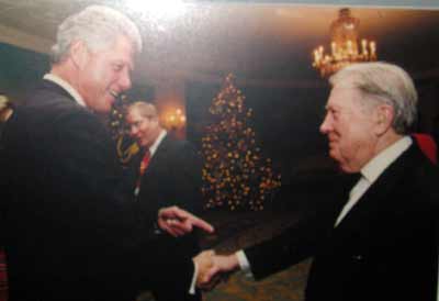 President Bill Clinton with George Condon