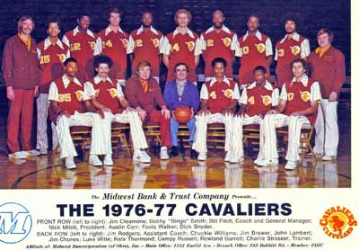 Cleveland Cavaliers team photo 1976-1977