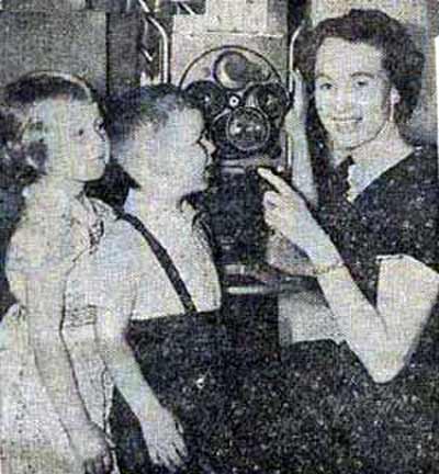 Kathy and Stevie with Mom - Miss Barabara - in 1958